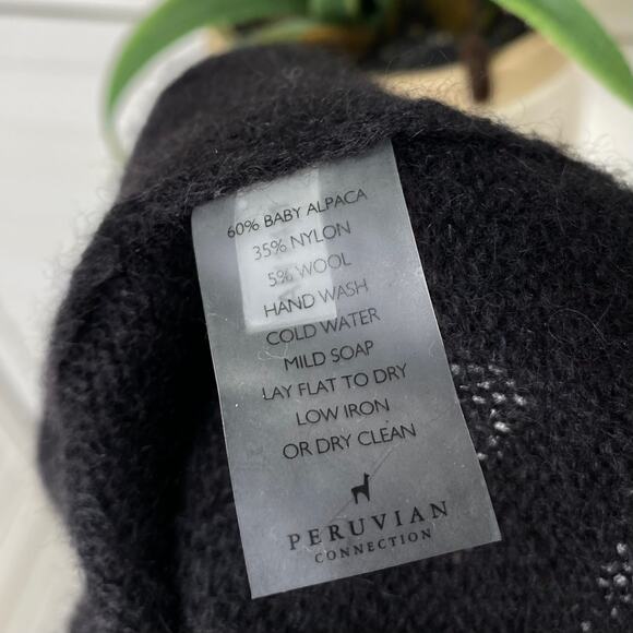 Peruvian Connection Angelica Pullover Baby Alpaca Wool Blend Sweater Womens M - Picture 6 of 7
